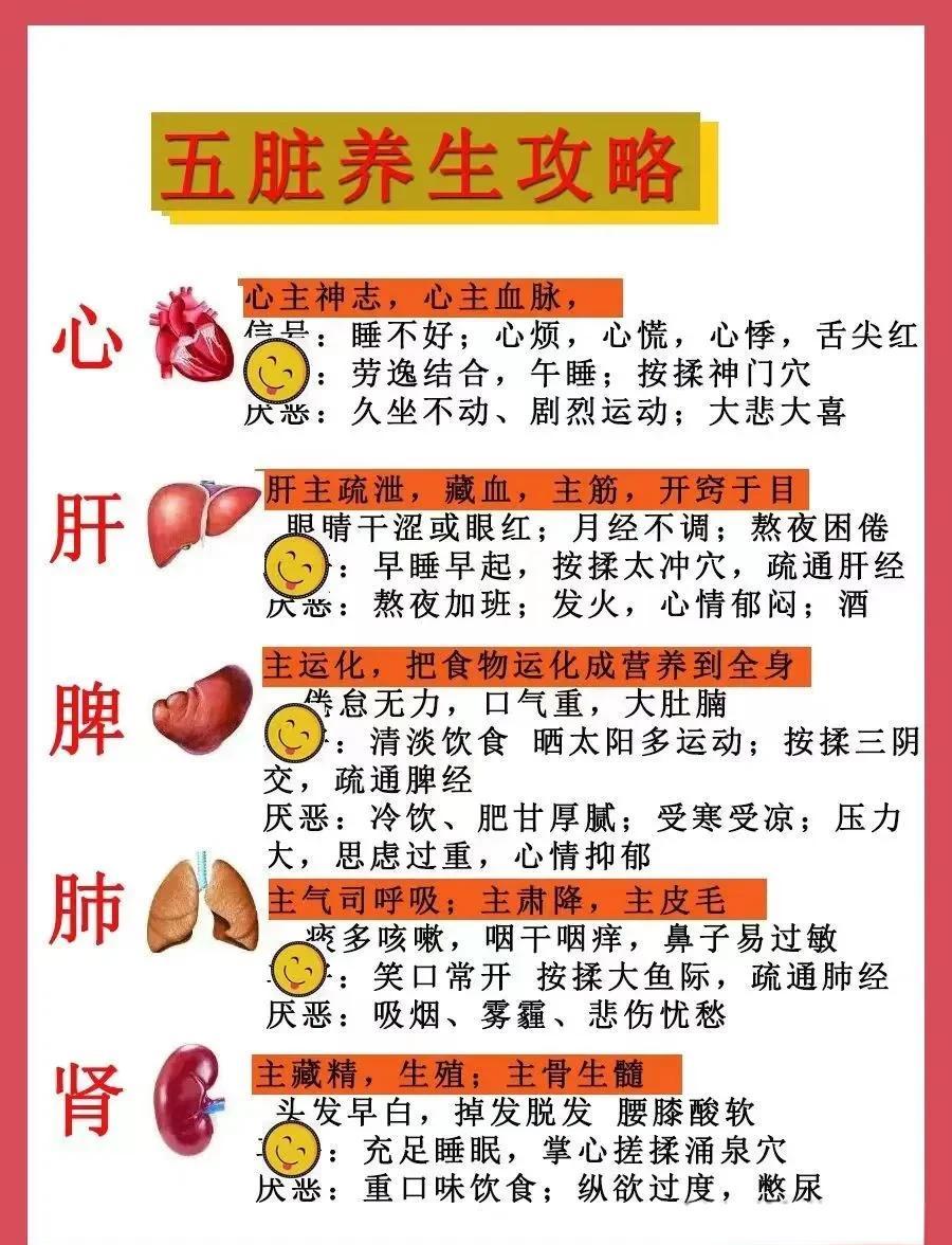 五行五脏对应表
