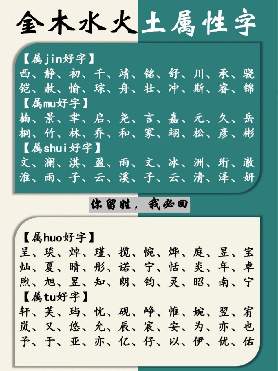 9画五行属土字