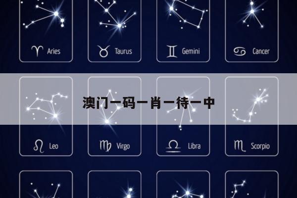 澳门一码一肖一待一中